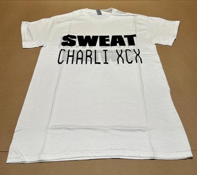 NEW Authentic Charli XCX & Troye Sivan ''Sweat'' Tour Reversible Tee Shirt White