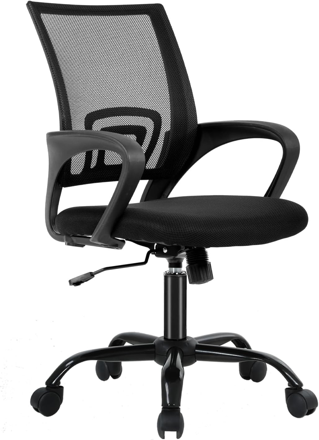 Silla oficina ergonómica barata malla soporte lumbar giratoria dolor espalda