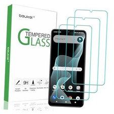 3 Pack Designed for Cricket Icon 6 / AT T Verge Screen Protector Tempered