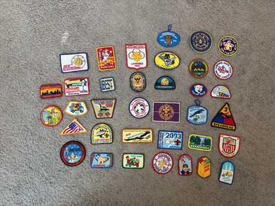 Boy Scout Vintage Patch Lot - 36 Total Patches - Los Padres Council California