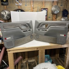 Chevy Gmc Tahoe Yukon Silverado Suburban Left Right Door Panel Set Gray 95-99