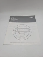 Official Nintendo Wii Steering Wheel Owners Manual (Booklet ONLY)