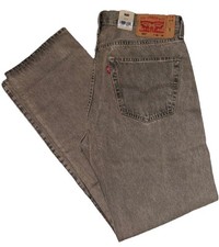 LEVI'S MENS 501 STRAIGHT LEG BUTTON FLY JEANS 36 X 34