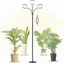 Grow Light for Indoor Plants, 3 Head Full Spectrum LED Tall Plant Lights with Ti