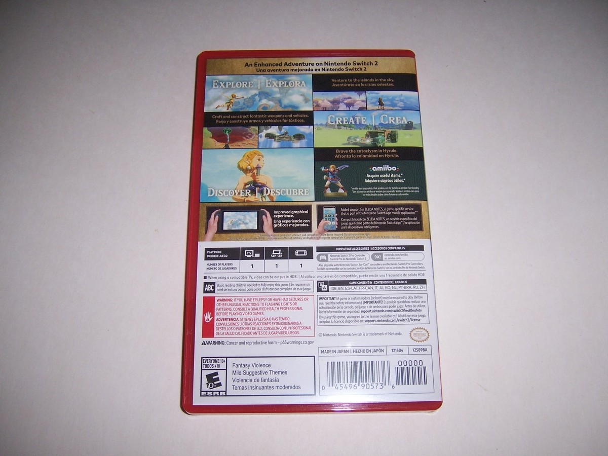 Original Box Case Nintendo Switch 2 for The Legend of Zelda Tears