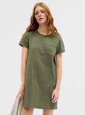 Gap Olive Green T-Shirt Dress - Size XXL- New With Tags
