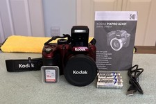 KODAK PIXPRO AZ401 Digital Camera 16MP 40X Zoom HD 720p - Red -16GB SD Nr Mint -