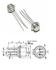 100pcs  1T308V (GT308V) = AF109 Germanium Transistor USSR 20V 120MHz NOS 13