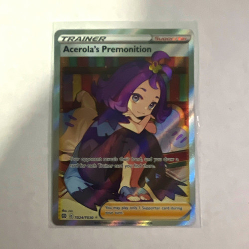 Pokemon TCG Acerola's Premonition TG24/TG30 Ultra Rare Holo Full Art EN