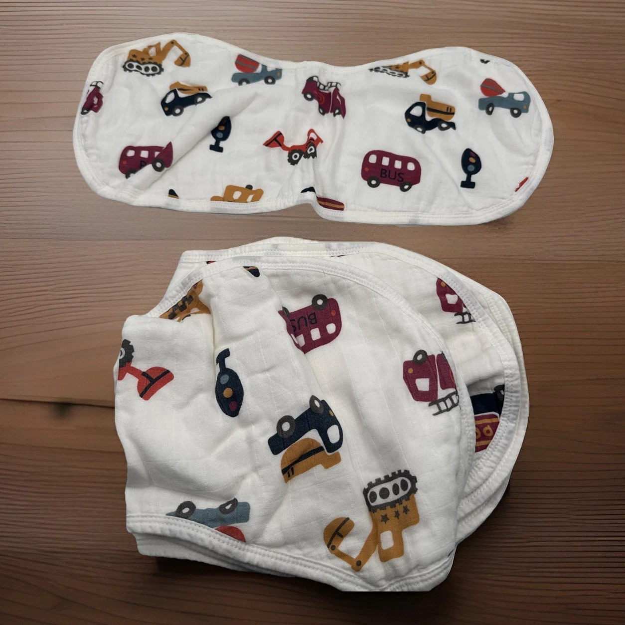 Muslin Baby Burp Cloth 19”/8” Inch Soft Cars Washcloth Face Towel