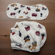 Muslin Baby Burp Cloth 19 /8 Inch Soft Cars Washcloth Face Towel