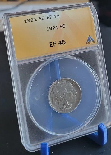 1921 Buffalo Nickel  EF45  ANACS