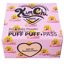 KIM CHI CHIC Translucent Powder Puff Puff Pass Set & Bake Powder Beauty PPP03