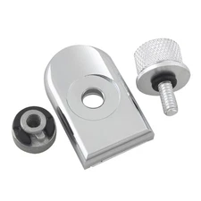 3x Chrome Rear Fender Seat Screw Knurled Bolt Tab Knob Nut For Harley 1996-2017