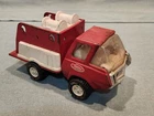 Tonka Diecast Mini Fire Truck Pumper, Red Pressed Steel 9” Long