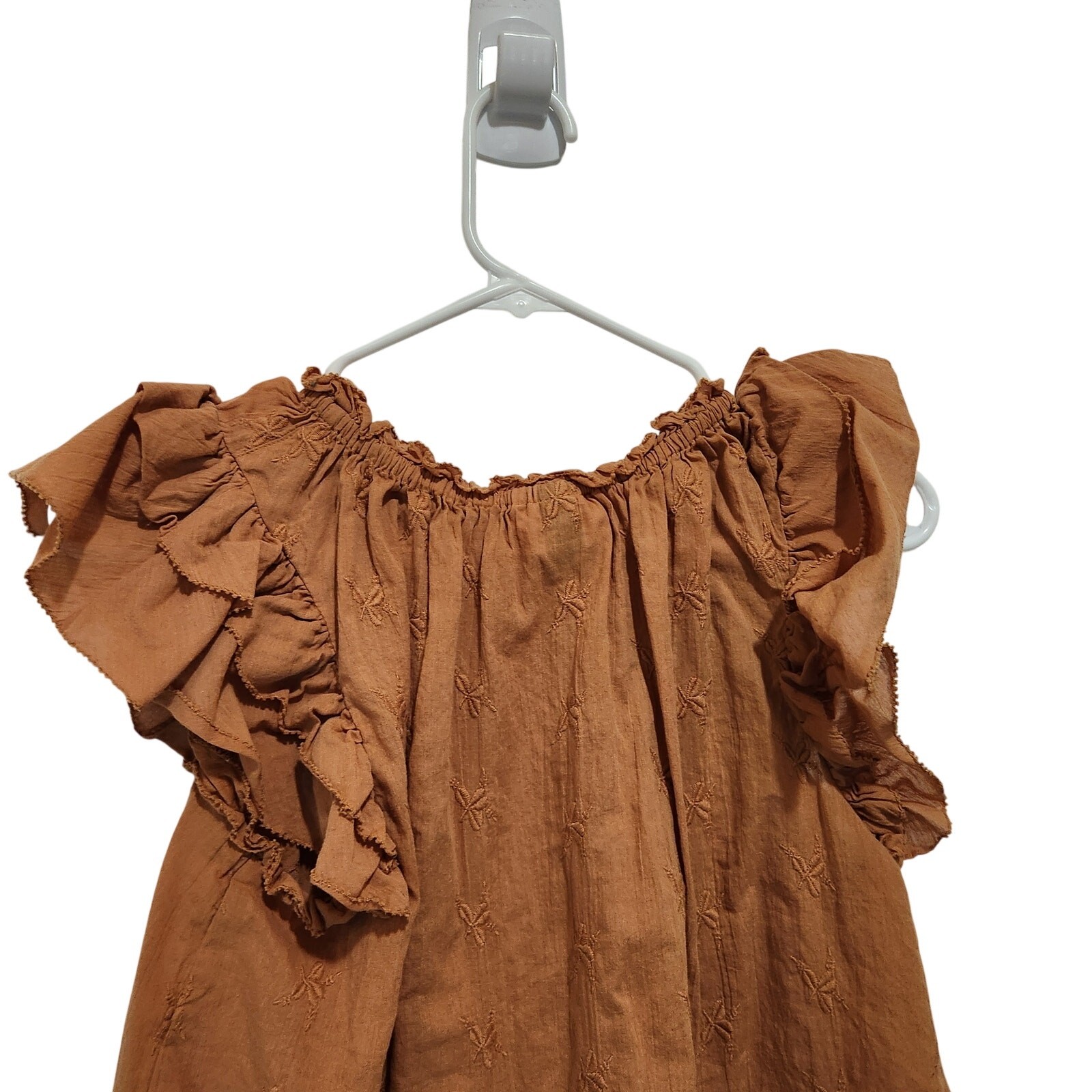 Universal Thread Earthy Orange Brown Embroidered … - image 7