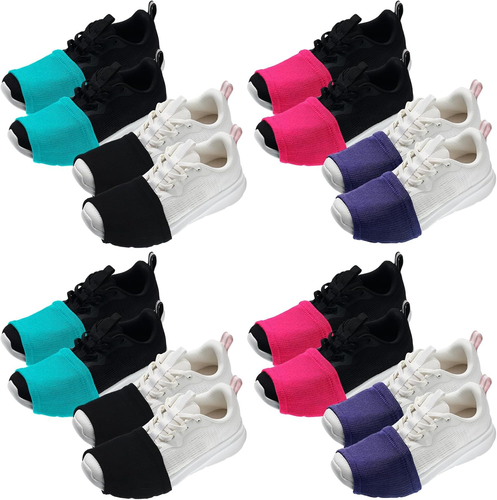 Haysandy 8 Pairs Dance Shoe Covers over Shoes Socks for Dancer Women - Picture 12 of 12