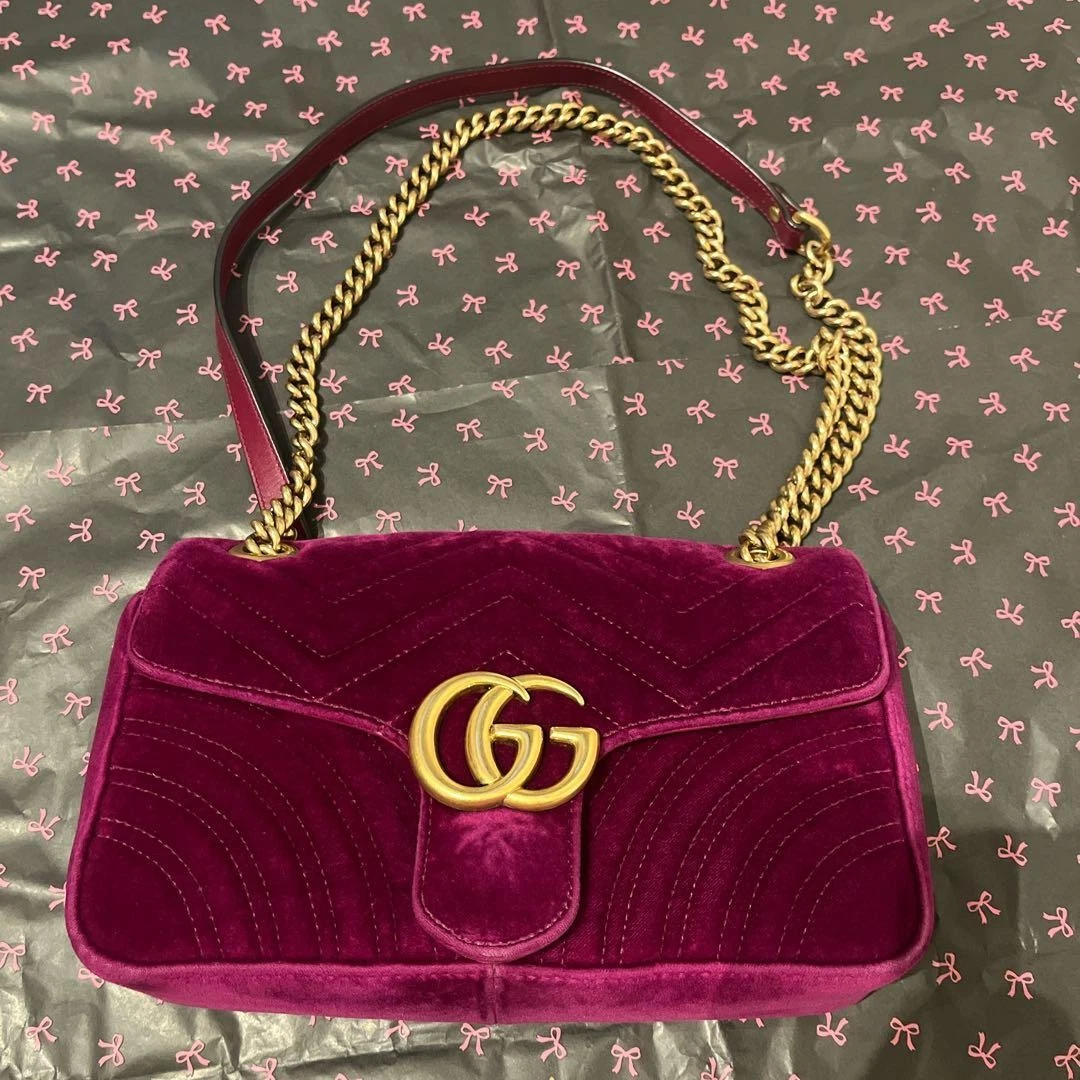 Gucci Velvet Exterior Bags & Handbags for Women for sale | eBay