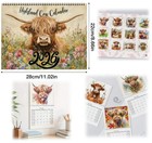 Highland Cow Calendars 2026 12 Months Wall Animal Calendar Wall Art Decor