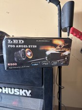 Round Led Fog Lights With Angel Eye Design - Enhance Visibility For Any Vehicle