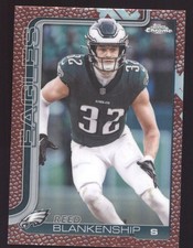 Reed Blankenship 2025 Topps Chrome #251 Football Leather Philadelphia Eagles