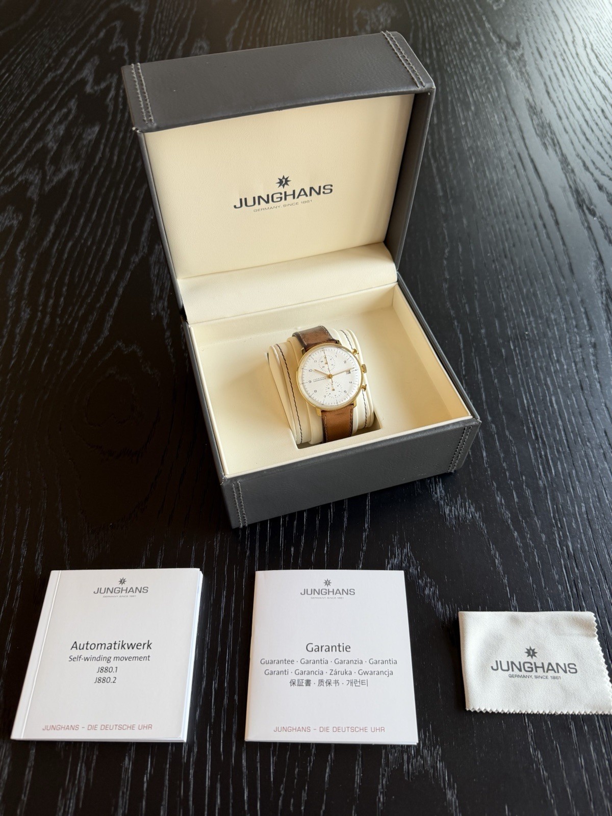 Junghans Automatic Chronograph – Full Set Box & P… - image 13