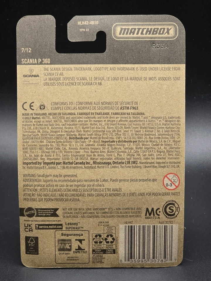 Matchbox Global Series 7/12 Scania P 360 Firetruck diecast - Image 2 of 2