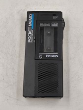 Philips 594 Mini Recorder Not Working For Parts Black