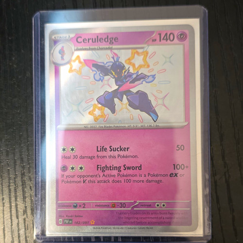 Pokémon Ceruledge 162/091 SV Paldean Fates Rare Holo Stage 1 140 HP English