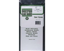 Evergreen Scale Models White Sheet .080 x 6 x 11 EVG9080 