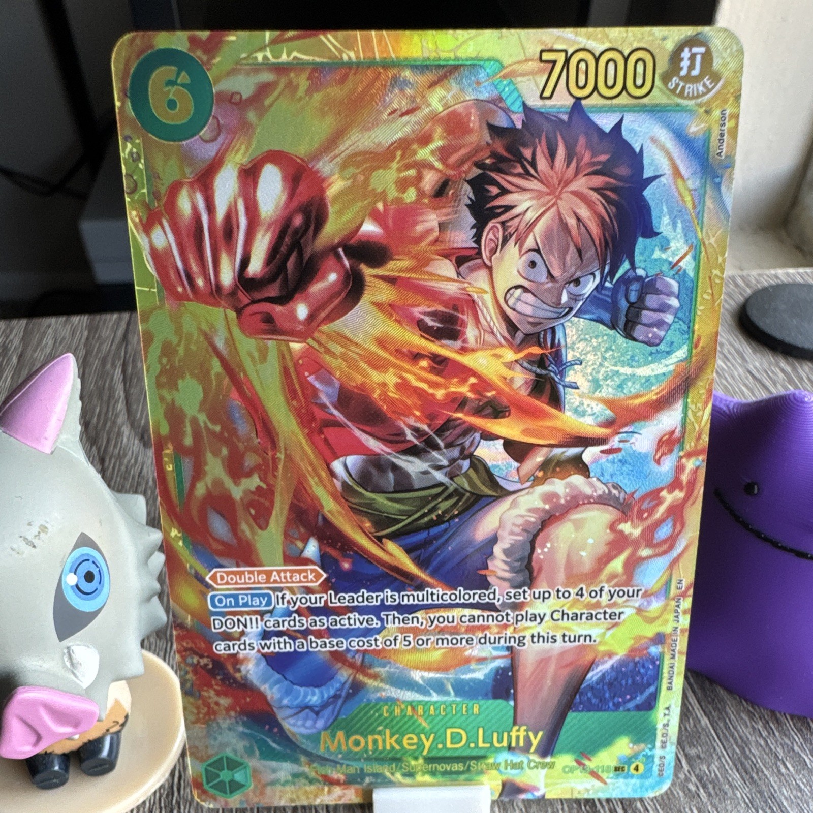 Bandai One Piece Card Game Monkey.D.Luffy OP13-113 Super Rare Alt Art Foil EN
