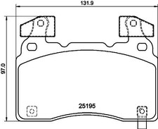 New Brake Pad Set, disc brake for CADILLAC CHEVROLET OPEL TESLA VAUXHALL:CT6