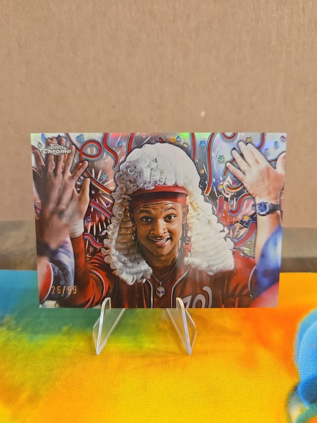 2024 Topps Chrome Update Case Hit CJ Abrams Celebracion 26/99 Nationals