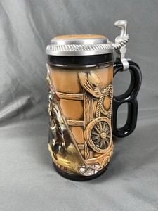 Vintage 1996 Anheuser Busch Winchester Rodeo Series "Calf Roping" Stein, No Box