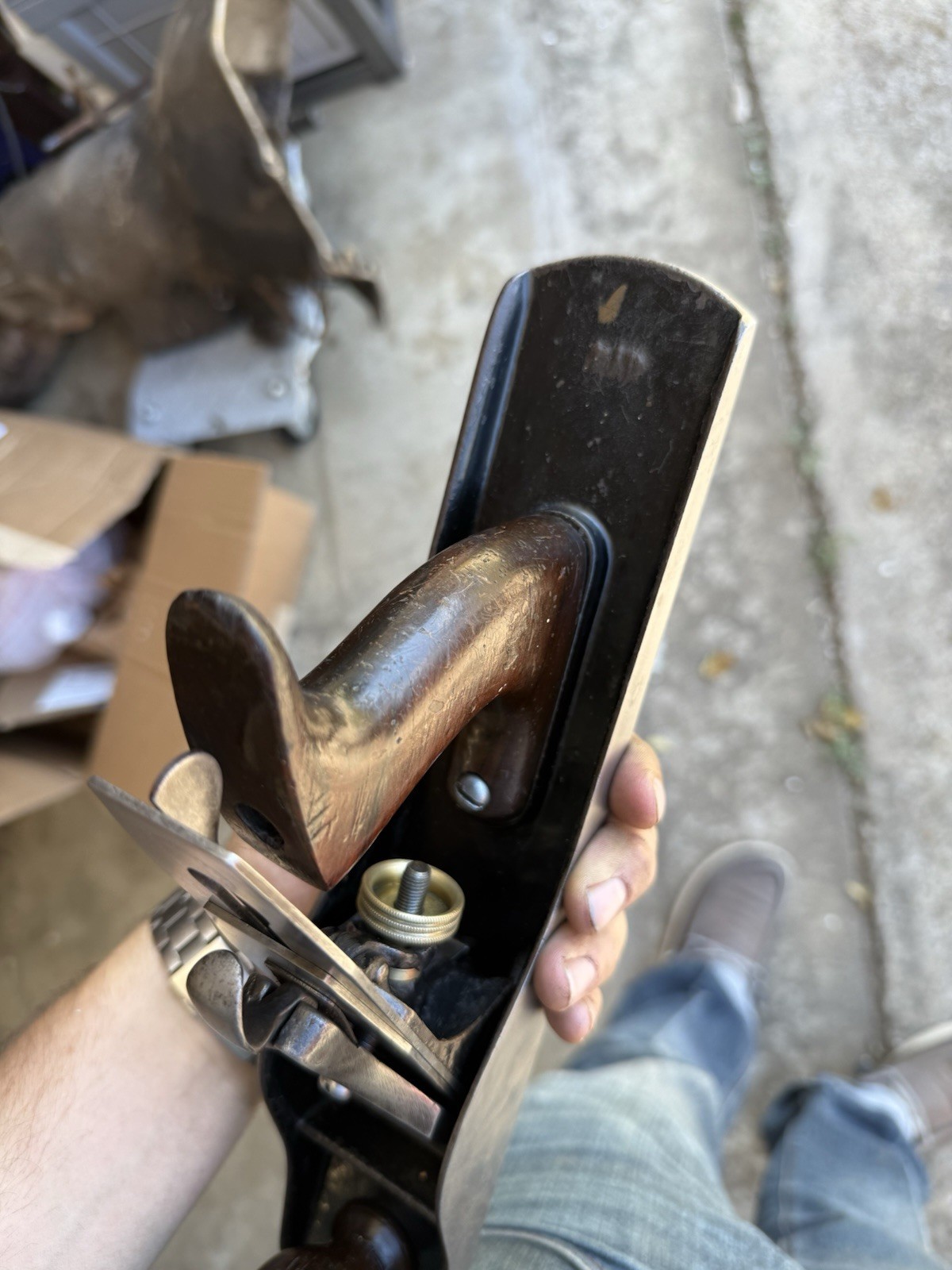 Exceptionally Fine Vintage Sargent #414 Jack Plane Good Iron 95% Japanning