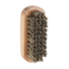 Shoe Cleaning Brush 4"x1" Beech Wood Pig Bristle Boot Polish Brushes, Brown