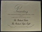 1938 Packard 12 Super 8 Brochure Roadster Victoria Coupe Sedan Vintage Reprint