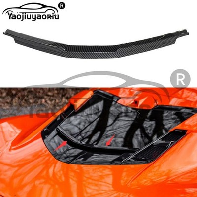 Rear Window Spoiler Wing Trim ABS Carbon For Chevrolet Corvette C8 2020-2025