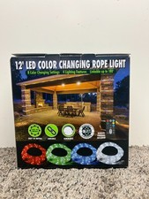 12ft Color Changing LED Rope Light with Remote - Indoor/Outdoor, Waterproof