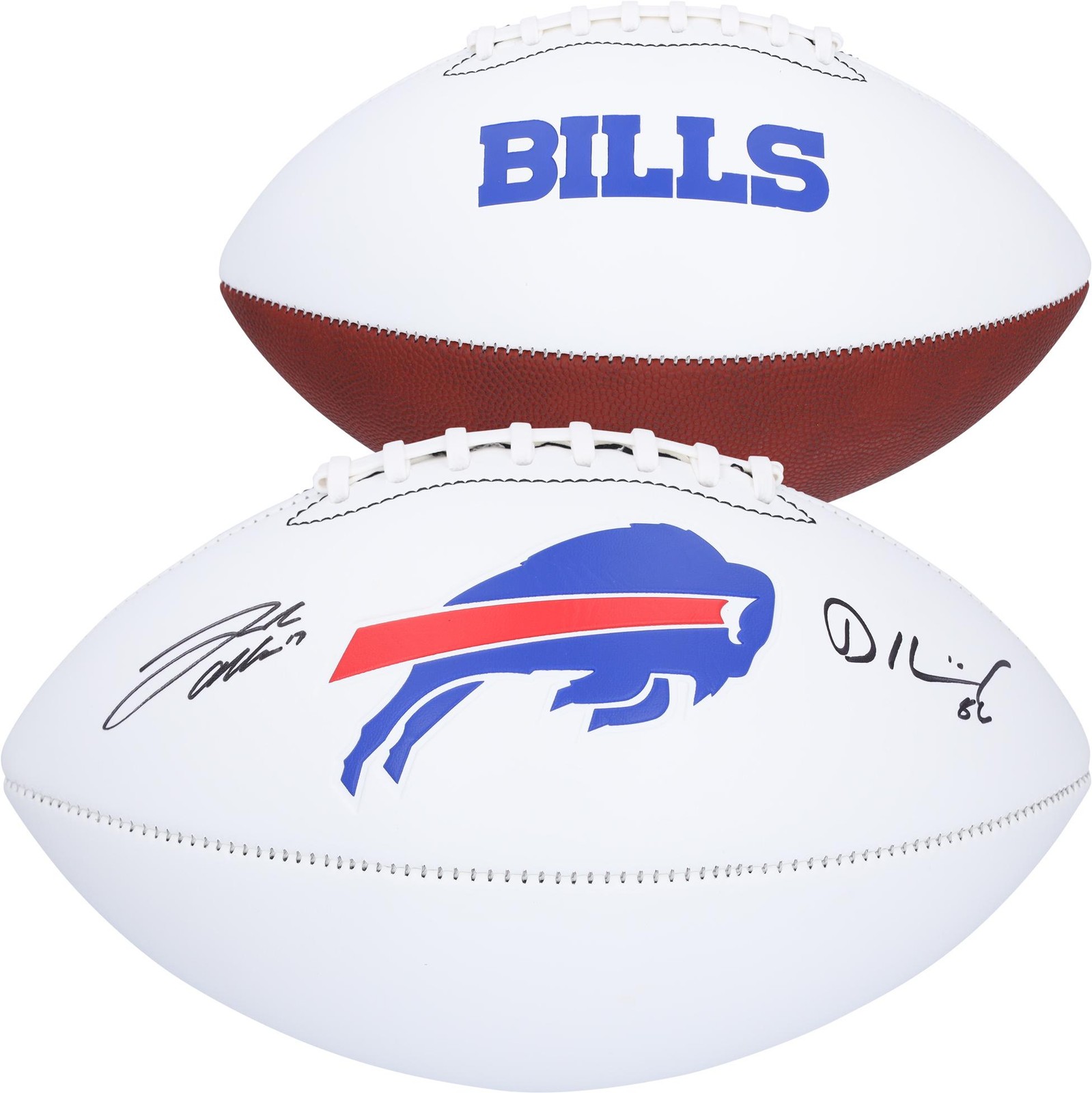 Josh Allen Autographed Signed Buffalo Bills Dalton Kincaid and Franklin White Panel Football 