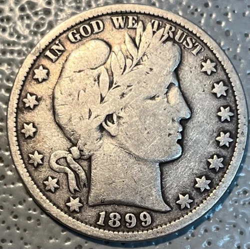 1899  Barber Half Dollar