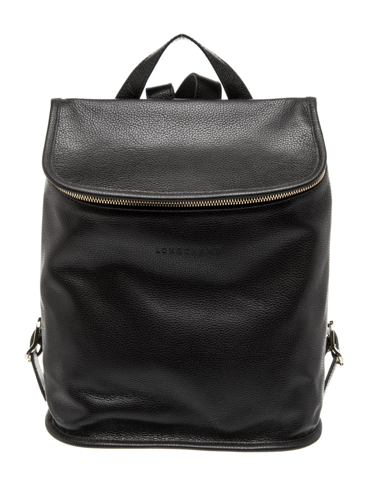 Longchamp Le Foulonné M Backpack – Black Leather