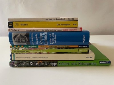 Kneipp Bücher Set (8 Teile) Wasserkur Kräutergarten Kurbuch Naturheilkunde VB