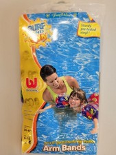 Bestway Swim Arm Bands Floaties For Kids 10" x 6" Sturdy Vinyl NEW IN PACKAGE 