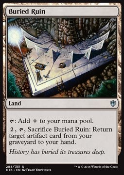 Magic/MTG Buried Ruin C16-284 Uncommon Englisch Excellent