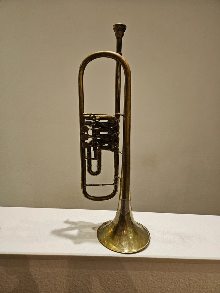 Trompete Instrument mit Koffer Circa 100 Jahre Alt (Einige Gebrauchsspuren - Bild 4 von 4