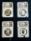 2014 KENNEDY 50TH ANNIVERSARY 4 COIN SILVER SET NGC PF70 SP70 EARLY RELEASES