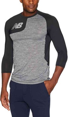 New Balance Mens Asym 2.0 Rightie Baseball Tee Shirt 3/4 Sleeve Top Colors