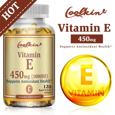 Vitamin E 1000 IU 450mg Capsules - Supports Skin Health, Anti-Aging, Antioxidant