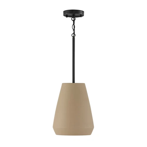 Capital Lighting Della 1 Light 10" Pendant, Terracotta Sand - 354213SN - Picture 1 of 1